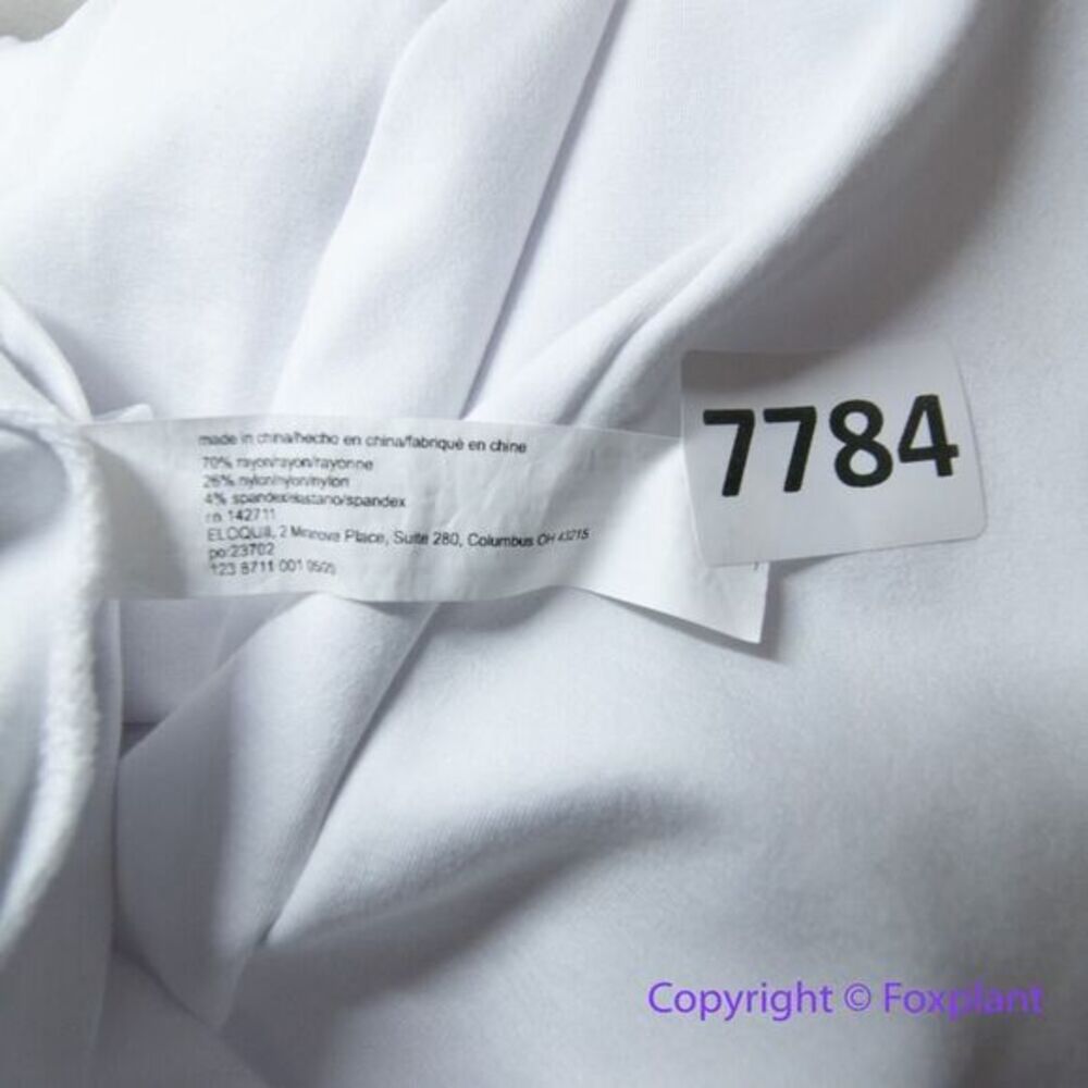 New! Eloquii Classic White V-Neck‎ 3/4 Length Sleeve Sheath Dress, size 28 - Picture 16 of 16